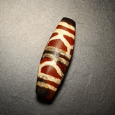 BDET #2 HIMALAYAN Indo Tibetan Central Asian Etched Agate beads Decorated bead